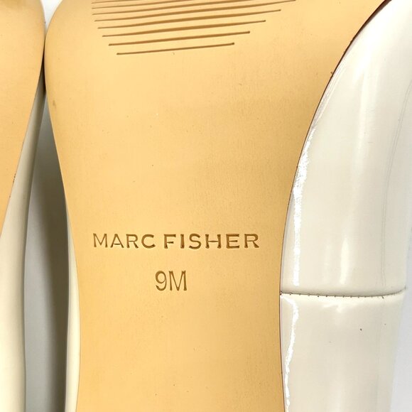 Marc Fisher Size‎ 9 Codie Ivory Off-White Patent Stiletto Heels Pumps Shoes - Picture 13 of 15